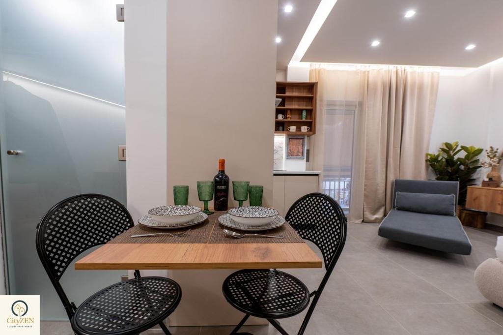 CityZen Luxury Apartments Αγρίνιο — Σαλόνι & Κουζίνα